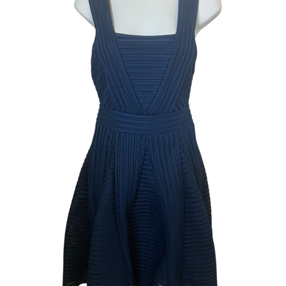 Maje Blue Mid Dress w/Fitted Underskirt.  1​
